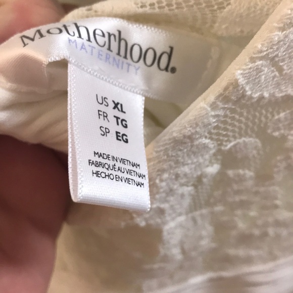 White motherhood maternity dress - Picture 3 of 5